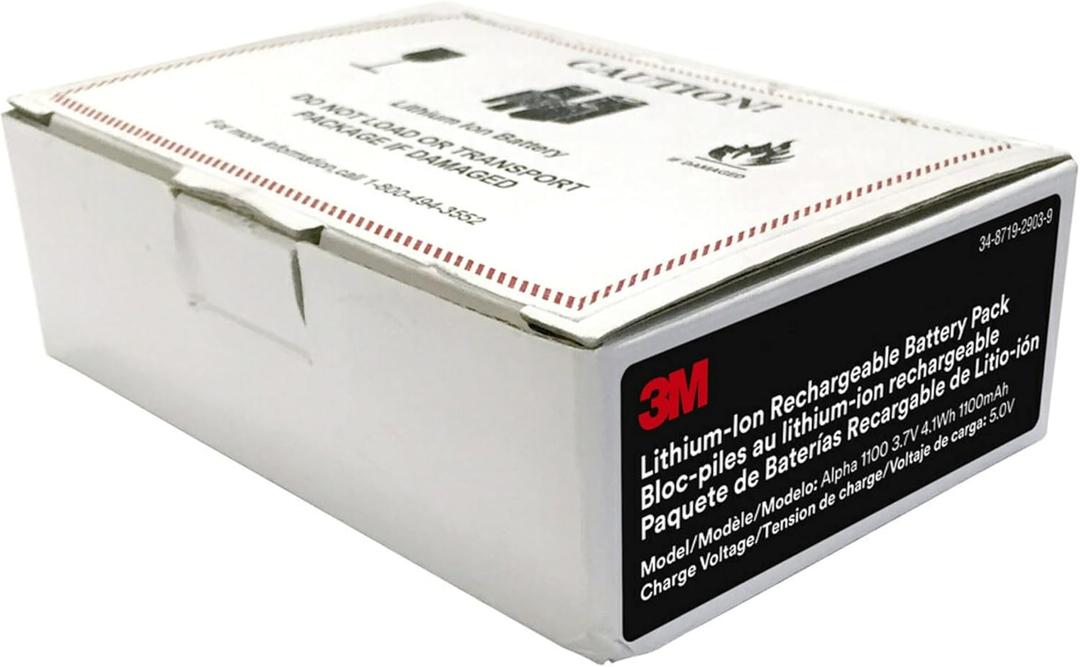 3M Alpha 1100 Rechargeable Li-Ion Battery Pack, Compatible With 3M Worktunes Model # 90542, Peltor Sport Model # TAC300 & TAC500 (ALPHA1100) 3M Alpha 1100 Rechargeable Li-Ion Battery Pack, Compatible With 3M Worktunes Model # 90542, Peltor Sport Model # TAC300 & TAC500 (ALPHA1100)