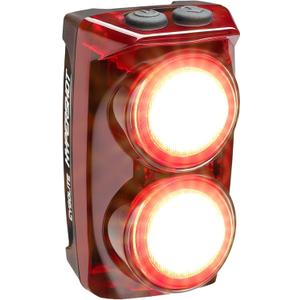 Cygolite Hypershot 350 Lumen Bike Tail Light 7 Night & Daytime ModesUser Adjustable Flash Speeds- Compact & DurableIP64 Water ResistantSaddle Rail Mount VersionUSB Rechargeable