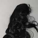 28 inch Fashion Wigs Long Wavy Curly Hair Cosplay Wig & Wig Cap (Black)