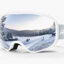 findway Ski Goggles OTG - Over Glasses Snow/Snowboard Goggles for Men, Women & Youth - 100% UV Protection