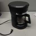 Mr. Coffee 5-Cup Mini Brew Switch Coffee Maker, Black