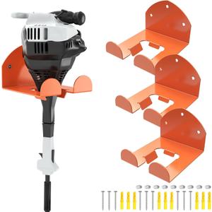 Trimmer Rack Wall Mount Heavy Duty Weedeater Hanger for Garage Wall Bracket Garage Organizer Weed Eater Hanger for Grass Trimmer, Garden Tools 3 Pack