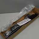 Curtain Rods for windows 32-62 inch, 5/8 inch Decorative Matte Black Splicing Heavy Duty Metal Curtain Rod set with Brackets