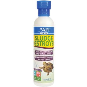API TURTLE SLUDGE DESTROYER Aquarium Cleaner and Sludge Remover Treatment 8-Ounce Bottle