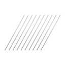 uxcell 1.5mm x 100mm 304 Stainless Steel Solid Round Rod for DIY Craft - 10pcs