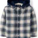 The Children's Place Baby Boys' And Toddler Long Sleeve Hooded Shacket,9-12M