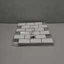 Art3d Peel and Stick Backsplash for Kitchen White Subway (10 Tiles, Thicker Design) (White With Black Grout)