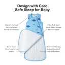 BubblePanda Rayon Made from Bamboo Sleep Sack 3t 0.5 Tog Soft Lightweight Toddler Sleep Sack 24-36 Months for Babies 2-Way Zipper Wearable Blanket Baby 3T