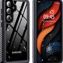 GOLDJU for Samsung Galaxy S25 Plus Case Waterproof,IP68 Waterproof Dustproof Case with Built-in Screen Protector, Full Body Protective Phone Cover for Galaxy S25 Plus 6.6 Inch, Black/Clear