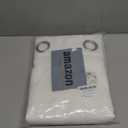 RYB HOME White Sheer Curtains for Living Room, Extra Wide Linen Textured Semi Transparent Privacy Room Divider Drape for Patio Sliding Glass Door, W 100 x L 95 inch, 1 Panel