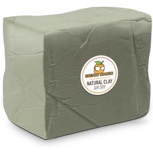 10 Pound Air Dry Natural Clay - Great for Molding & Sculpting - Great for Adults of All Skill Levels - Perfect for Arts & Crafts (White, 10 Pounds)