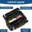 R7284U-1004 Electronic Oil Primary with Programmable Parameters and LCD Display for Honeywell R8184G -Replaces R7184B1024