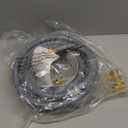 25 FeeT 1/2 inch Natural Gas Hose with Quick Connect Fittings, Natural Gas Hose fit for BBQs Grills, Pizza Ovens, Patio Heater and More NG/Propane Appliance