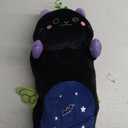 Mewaii Long Cat Plush 5 Sizes, 120% Extra Filling Giant Plushness Kids Body Pillow, Kawaii Cute Black Cat Stuffed Animals Plushies, Big Long Body Pillow Black Cat Plush Gift for Girls 53