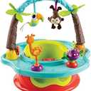 Summer by Bright Starts Deluxe SuperSeat, Wild Safari, Fun Baby Seat for Sitting Up, Playtime, and Meals, Ages 4 Months to 4 Years