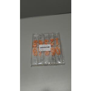 10 Pieces Birthday Numeral Candles, Cake Numeral Candle for Cake Decoration, Number 0-9 Cake Topper Candles Number 0 1 2 3 4 5 6 7 8 9 for Birthday Wedding Anniversary Party Celebration,Orange