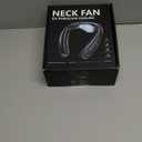 MGUP Neck Air Conditioner with 6 Adjustable levels,Cooling Neck Fan Support 360Airflow and Cooling Plate,5200mAh Portable Rechargeable Wearable Personal Fan,Fast Cooling for Women/Men (Black)