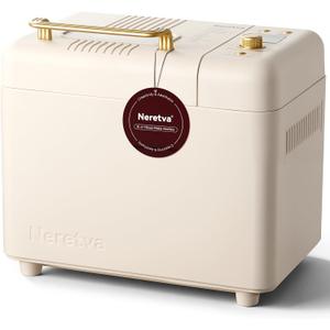 Neretva 2.2LB 15-in-1 Bread Machine with Dual Heater and Auto Nut Dispenser
Nonstick Ceramic Pan Bread Maker Machine, Low Noise Breadmaker, 15H Timer & 1H Keep Warm Set for Gluten Free/Sourdough/Yogurt