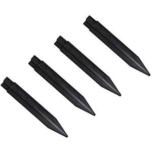 Bebrant 4 PCs Plastic Spikes for Solar Flame Torch Lights Solar Torch Lights Replacement ABS Ground Stakes