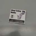 2 x Vinyl Siding Clips Hooks (20 Pack), Heavy Duty No-Drill No Hole Damage-Free Siding Hangers for Outdoor Wall Lights Wreaths Garland Hanging, Front Porch Patio Decor