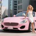 Flower Bling License Plate Frame Tag Holder Cover  Cute Girly Car Accessory for Women, 3D Shining Chrome Painted Zinc Alloy Metal, Trendy and Rust-Resistant Design, Fits US & Canada