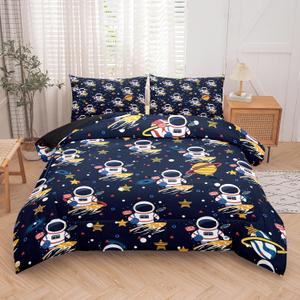 Tailor Shop Space Boys Comforter Sets Full Size,Space Bedding Sets for Boys Kids Galaxy Comforter Teens with 1 Pillowcase (Yh-planet 7)