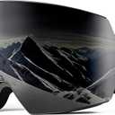Ski Goggles Frameless Snow Snowboard Goggles for Men Women Anti-fog UV400 Protection,for Skiing & Snowboarding