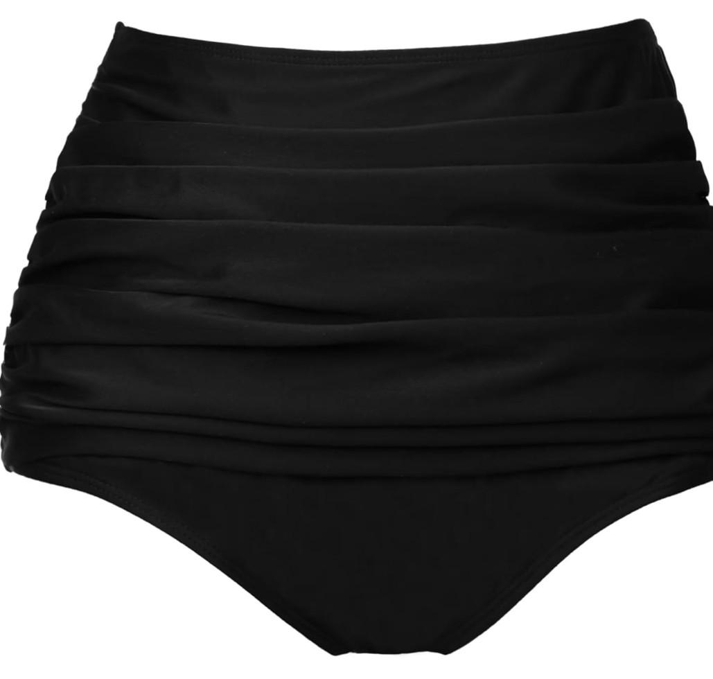 COCOPEAR Women's High Waisted Full Coverage Bikini Bottom Ruched Bathing Suit Bottoms for Women Tummy Control Swim Bottoms
size M