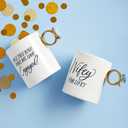 Mud Pie Engaged Ring Mug; 17 oz