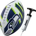 Franklin Sports NFL Team Footballs - Rubber Youth Mini Balls for All Teams - Kids 8.5" Football + Air Pump Sets - Official NFL Licensed