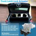 Rear Trunk Latch Lock Actuator for Honda CR-V Civic Odyssey Pilot 2017-2024 74800TLAA01 Liftgate Hatch Tailgate Latch Actuator Rear Deck Lid Lock