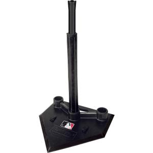 Franklin Sports Kids Baseball Batting Tee - 3 Position Adjustable Youth Hitting Tee for Teeball, Baseball + Softball - Durable Rubber Batting Tee - Black