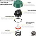 1/2"3/4" Float and Bonnet Complete Repair Kit for Apollo/Conbraco PVB-4A and PVB-4ALF Series Pressure Vacuum Breakers, Top Half Assembly, 4A00407 / 4A-004-07