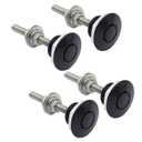 4 Pcs 1.25 inch Universal 304 Stainless Steel Vehicle Hood Pins-Quick Release Lock Latch Bumper License Plate Lock Clip Push Button Bonnet
