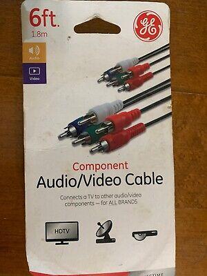 GE 33606 6' Component Audio/Video Cable Open Box Item