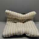 Washable Dog Bed Large Sized Dogs, Deluxe Dog Crate Beds Comfy Fluffy Kennel Pad Anti-Slip Pet Sleeping Mat, Machine Washable Dogs Pillow, 35"x23"x3.5", White