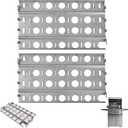 2-Pack SN257A Heat Plate Shield for Lynx L36 L30 L27 LBQ27FR CS30 L54 L30PSP L42 L30APSFR, Stainless Steel Ceramic Briquette Tray Replacement for Lynx LDR30 LDR21 LDR27 Accessories, 16 7/8" x 9 1/2"