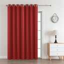 Joydeco Red Custom Solid Single Blackout Curtain for Bedroom and Living Room, Grommet Thermal Insulated Room Darkening Curtain 1 Panel (Custom Size,Red)