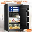 5.2 Cu Ft Large Safe Box for Home with Digital Keypad and Key Lock