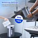 Stainless Steel Humidifier for Bedroom & Large Room,4L Easy to Clean Cool Mist Humidifier, Mold Free & Dishwasher Safe Water Tank, Essential Oil Diffuser for Baby Nursery, Plants, Home