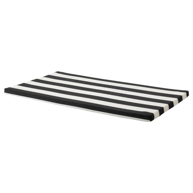 Black-White Mattress 19"x35.5"x1"