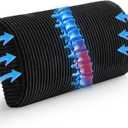 HIGOGOGO Lumbar Support Pillow for Recliner Chair/Accent Chair/Couch, Memory Foam Back Support Cushion for Elderly, Recliner Cushions for Back Rest, Pain Relief, Reading, Washable Cover, Black (Large)