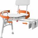 Eagle Health Supplies Tub-Mount Swivel Transfer Bench, Weight Capacity 350 LBs, for Safety Shower, for Elderly & Disabled (78768)