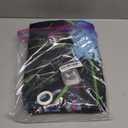 Neon Happy Birthday Banner 96x72 Inch Photography Backdrops Party Background Decorations Colorful Graffiti Splash Paint Kids Birthday Supplies Glow in The Dark