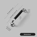 2 x 12 Inch Grab Bar 2 Pack Safety Bath Bar for Bathtubs and Showers Seniors Anti Slip Safety Grab Bar Handicap Grab Rails Stainless Steel Bathroom Toilets Grab Bars for Elderly, Pregnant (Wall Mounted)