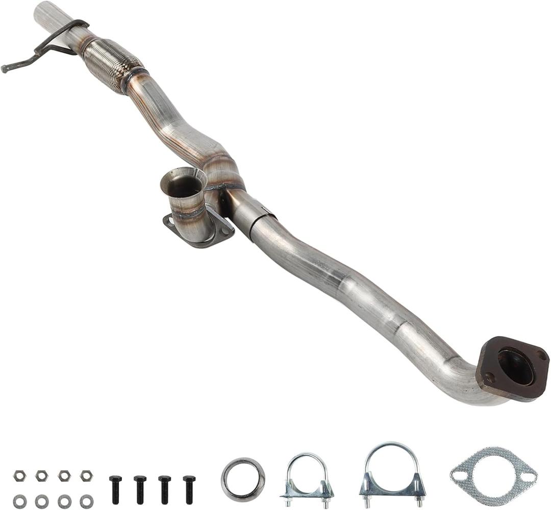 Exhaust Y Pipe Flex Pipe Direct Fit Compatible with Ford Explorer 2011-2019 3.5L V6, Ford Flex 3.5L V6 2013-2019 Stainless Steel