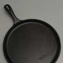 Lodge L9OG3 Cast Iron Round Griddle, Pre-Seasoned, 10.5-inch - Made in USA, Compatible with Stovetop, Oven, Grill & Campfire