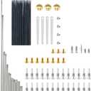 Alto Saxophone Repair Kit,92 Pcs Alto Saxophone Repair Parts Replacement Tools Set,Woodwind Musical Instrument Maintenance Replacement Accessories