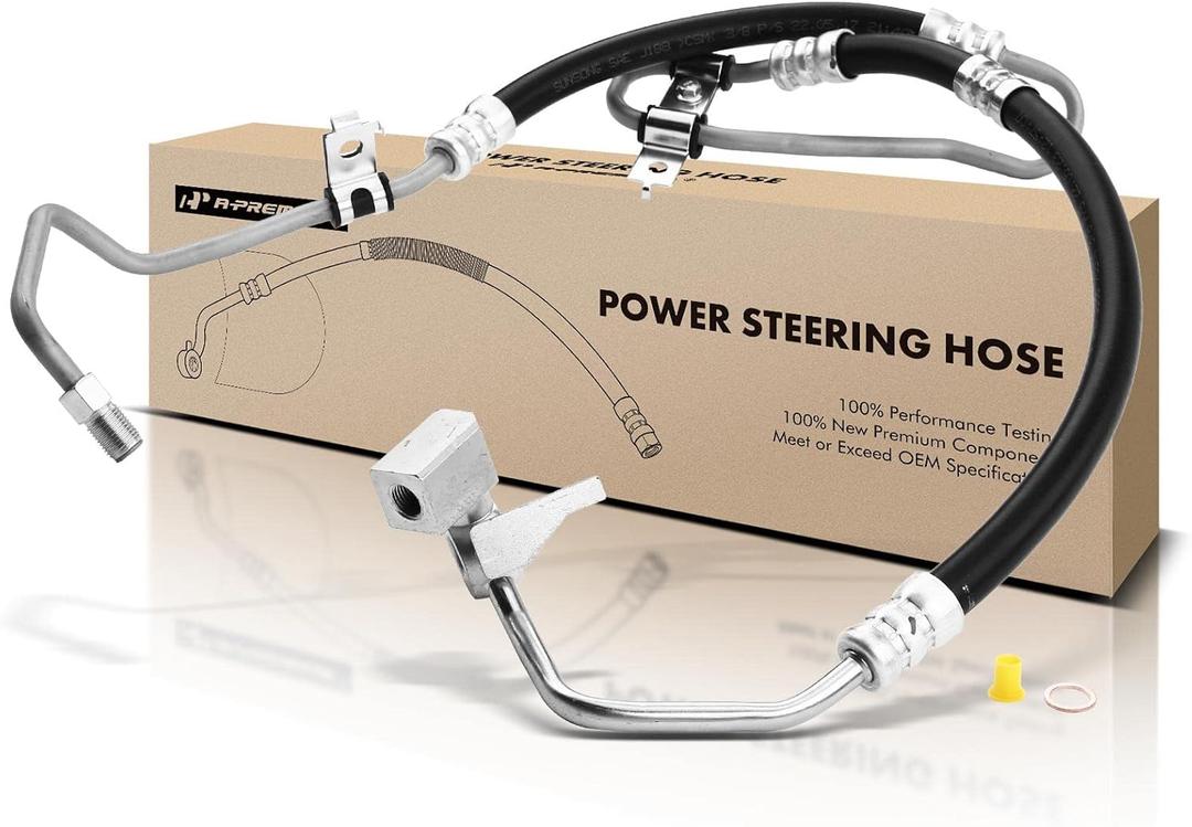 A-Premium Power Steering Pressure Hose Line Assembly Compatible with Toyota 4Runner & Lexus GX470, 2003-2009, V8 4.7L, Replace for 4441335010