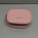 Mini Makeup Bag with Led Mirror, Small Travel Make up Bag 3 Light Modes Adjustable Brightness, for Women Organizer Cosmetic Bag, Portable Travel Train Toiletry Bag, for Pool Parties Work Touch-Ups (Pink)